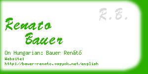 renato bauer business card