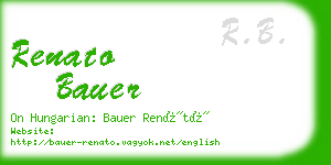 renato bauer business card